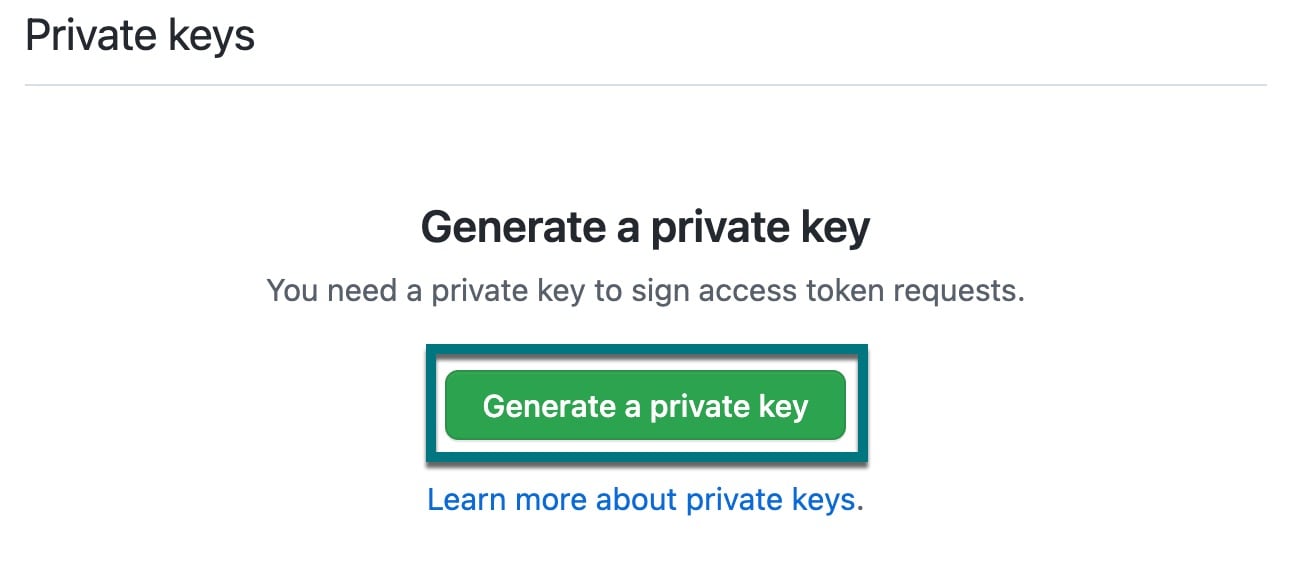Generate private key